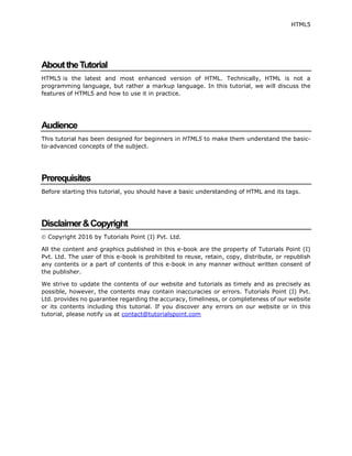 Html5 tutorial | PDF