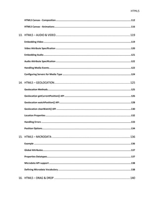 Html5 tutorial | PDF