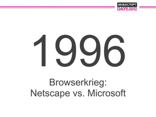 1996Browserkrieg:
Netscape vs. Microsoft
 