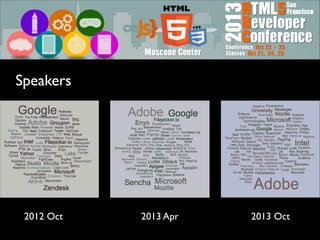 Speakers

2012 Oct

2013 Apr

2013 Oct

 