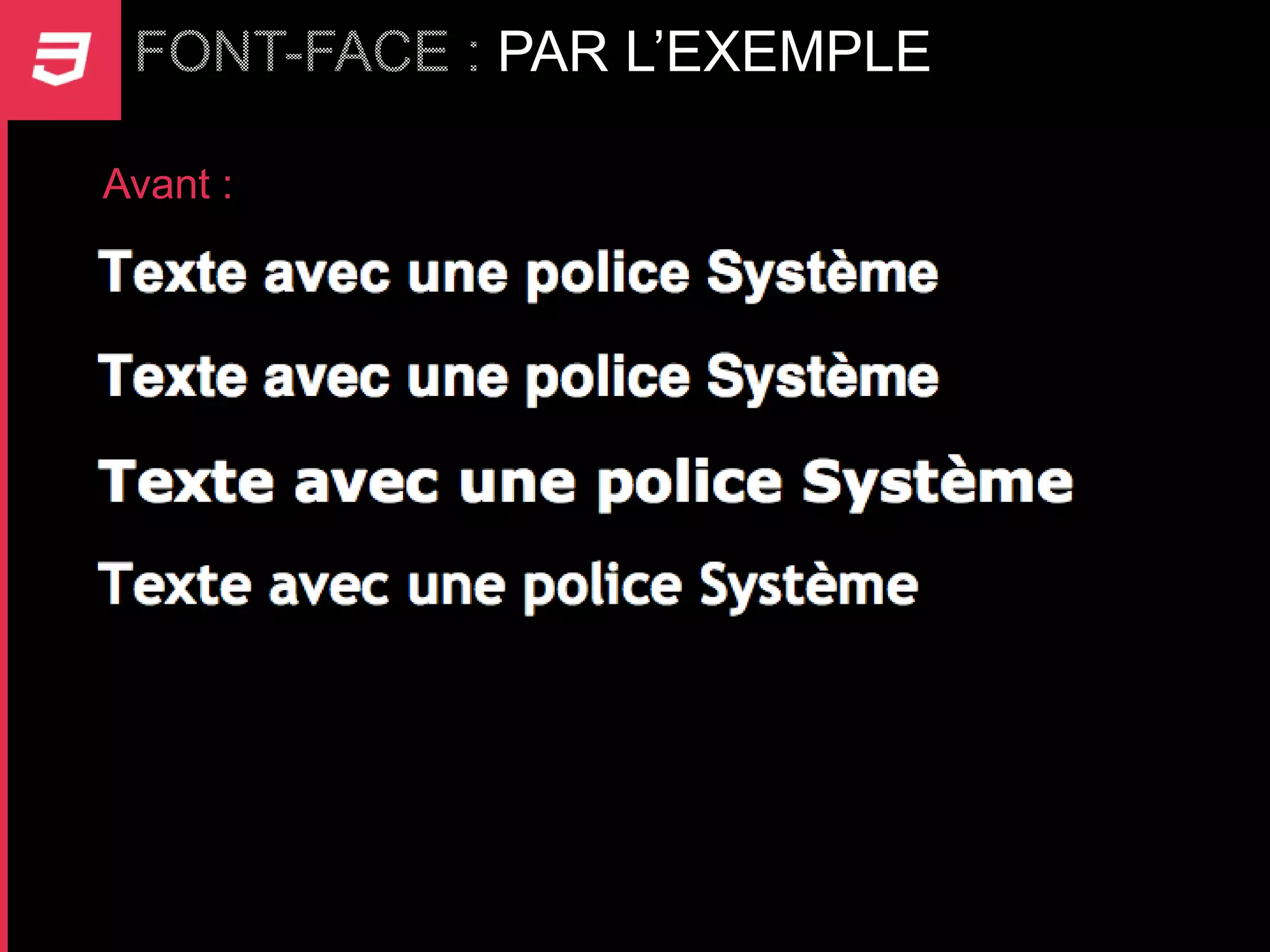 PAR L’EXEMPLE

Avant :
 