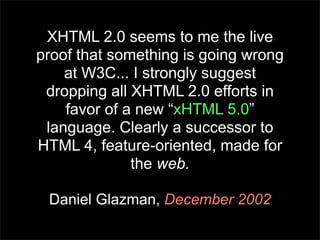 Michael(tm) Smith: HTML5 at Web Directions South 2008
