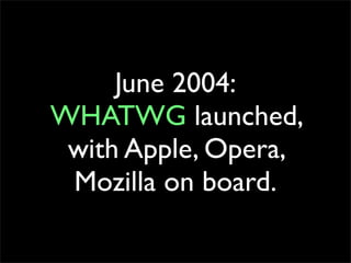 Michael(tm) Smith: HTML5 at Web Directions South 2008