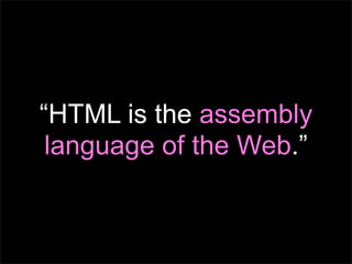 Michael(tm) Smith: HTML5 at Web Directions South 2008