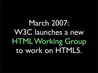 Michael(tm) Smith: HTML5 at Web Directions South 2008