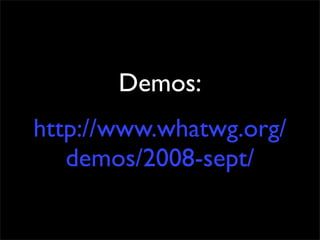 Michael(tm) Smith: HTML5 at Web Directions South 2008