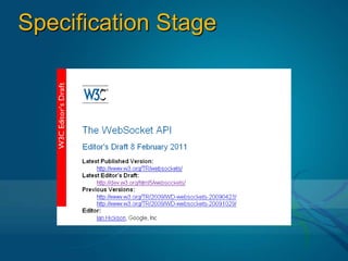 Does not scale!Enter HTML5 WebSocket!Source: http://www.slideshare.net/peterlubbers/html5-web-workersunleashed