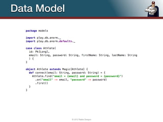 Data Model




             © 2012 Raible Designs   77
 