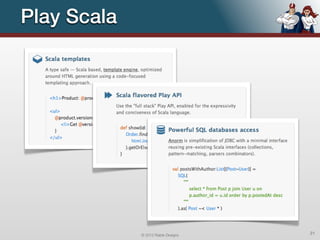 HTML5 with Play Scala, CoffeeScript and Jade - Jfokus 2012