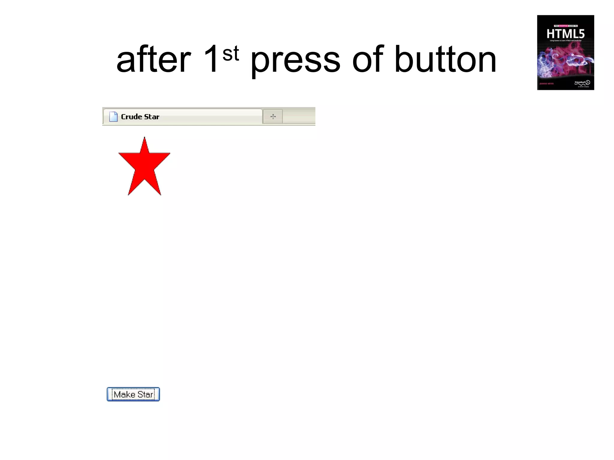 after 1 press of button
      st
 