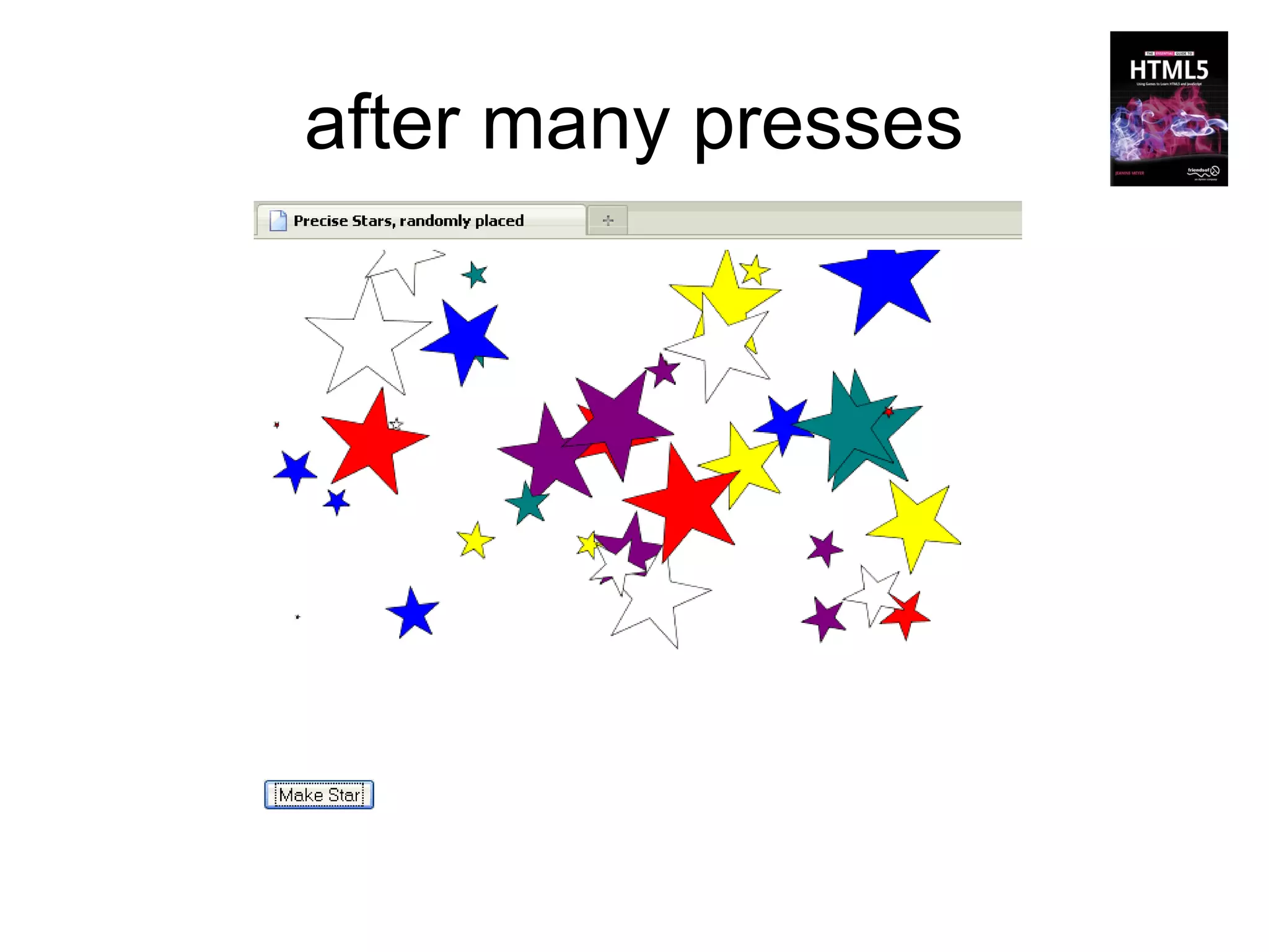 after many presses
 