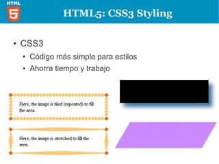 HTML5: CSS3 Styling




●   CSS3
●   Web Open Font Format (WOFF)
 