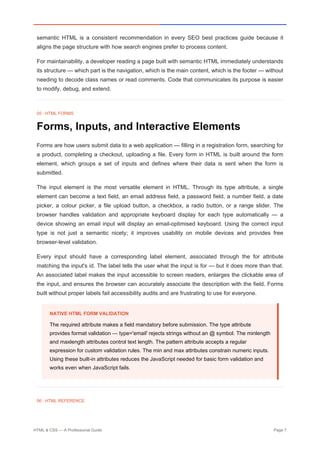 Comprehensive Professional Guide to HTML & CSS for Web Development ...