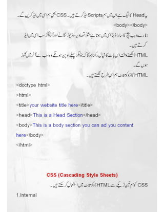 Html and css in urdu by muhammad danish irshad Slide 3