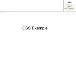 CSS Example
 
