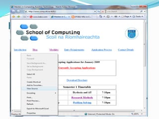 How to View HTML
Internet Explorer >>Right Click >> View Source