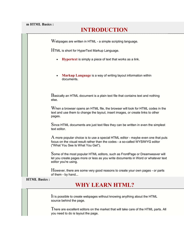Html basics | PDF