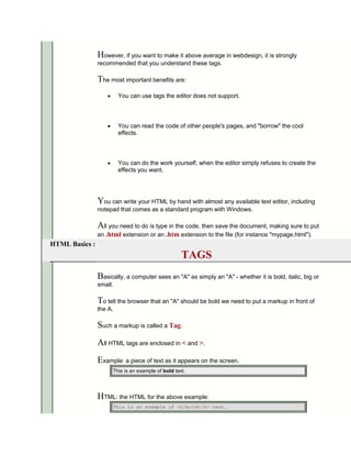 Html basics | PDF