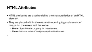 Hyper Text Markup Language HTML Unit I.pdf