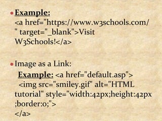 HTML (Web) basics for a beginner | PPT