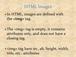 HTML (Web) basics for a beginner | PPTX