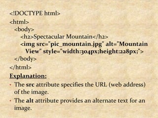 HTML (Web) basics for a beginner | PPT