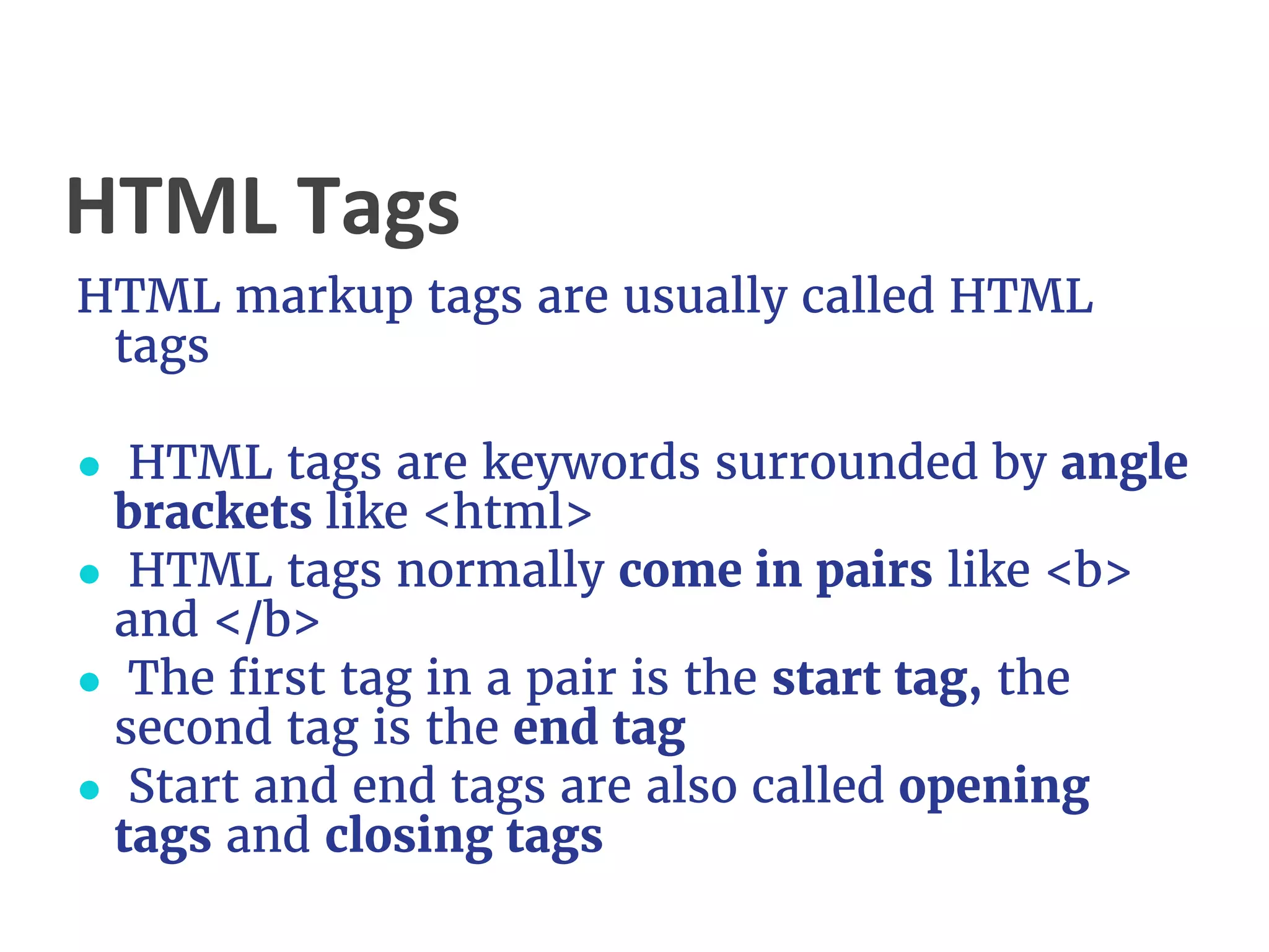 Html basic tags | PPTX