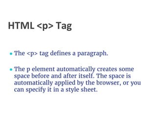 Html basic tags | PPTX