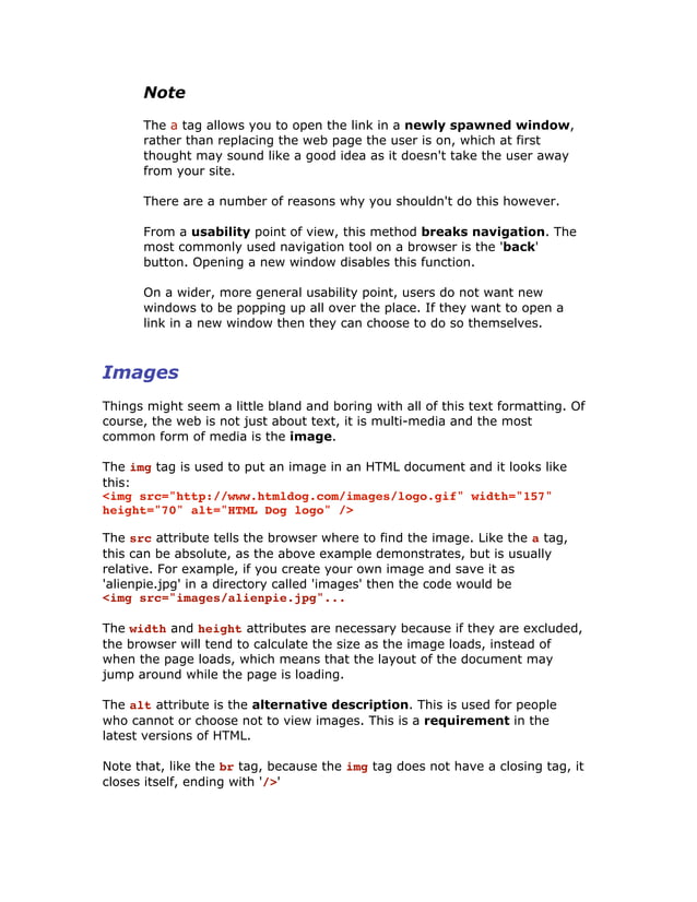 Html beginners tutorial | PDF