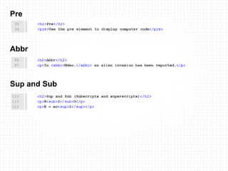 Pre Abbr Sup and Sub 