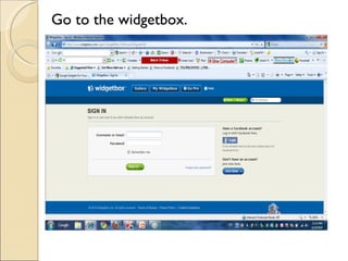 Go to the widgetbox.
 