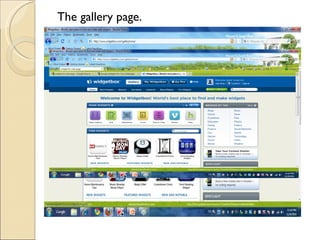The gallery page.
 