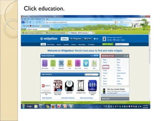 Click education.
 