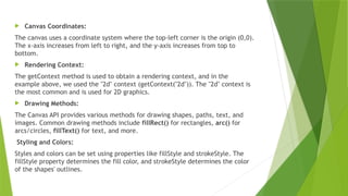 introduction of HTML canvas and styles .pptx