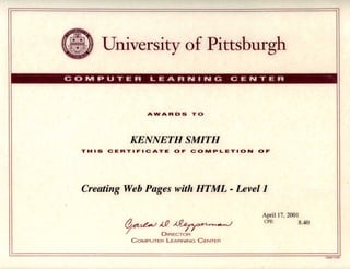 Html Certificate