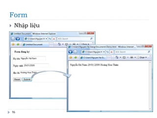 Form
96
 Nhập liệu
 