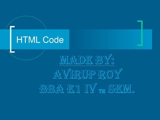 HTML Code
 