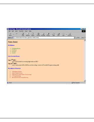 Html coding | PDF