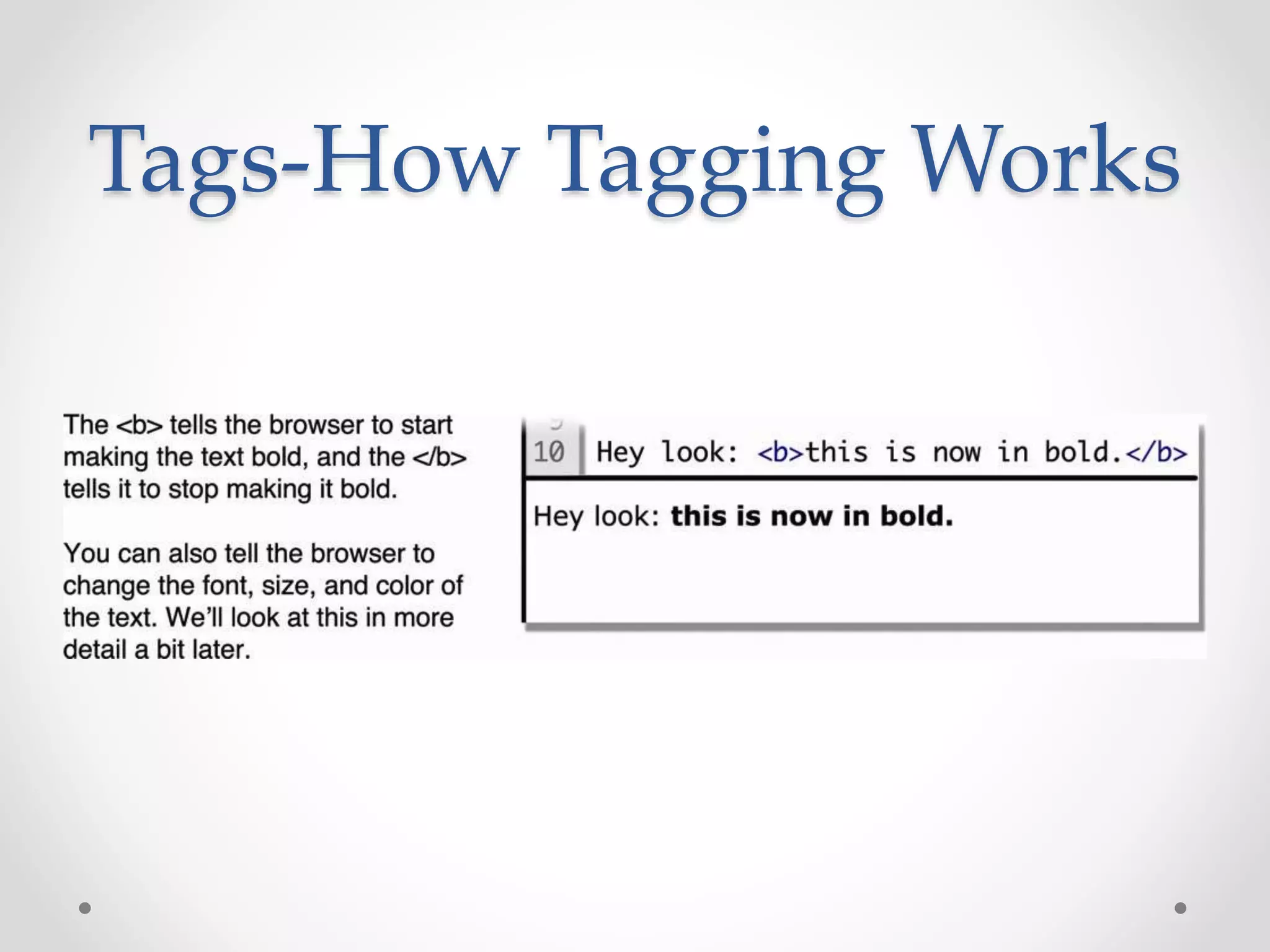 Tags-How Tagging Works
 