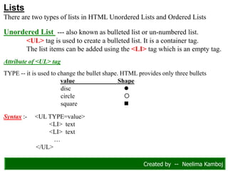 Html complete | PPT