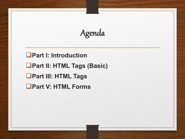 HTML Comprehensive Overview | PPT