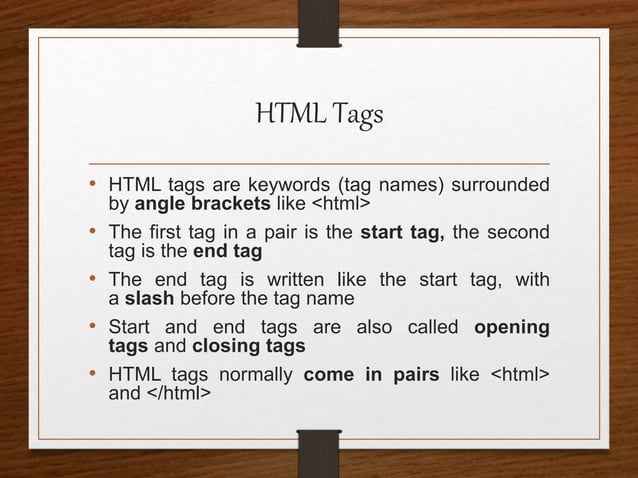 HTML Comprehensive Overview | PPT
