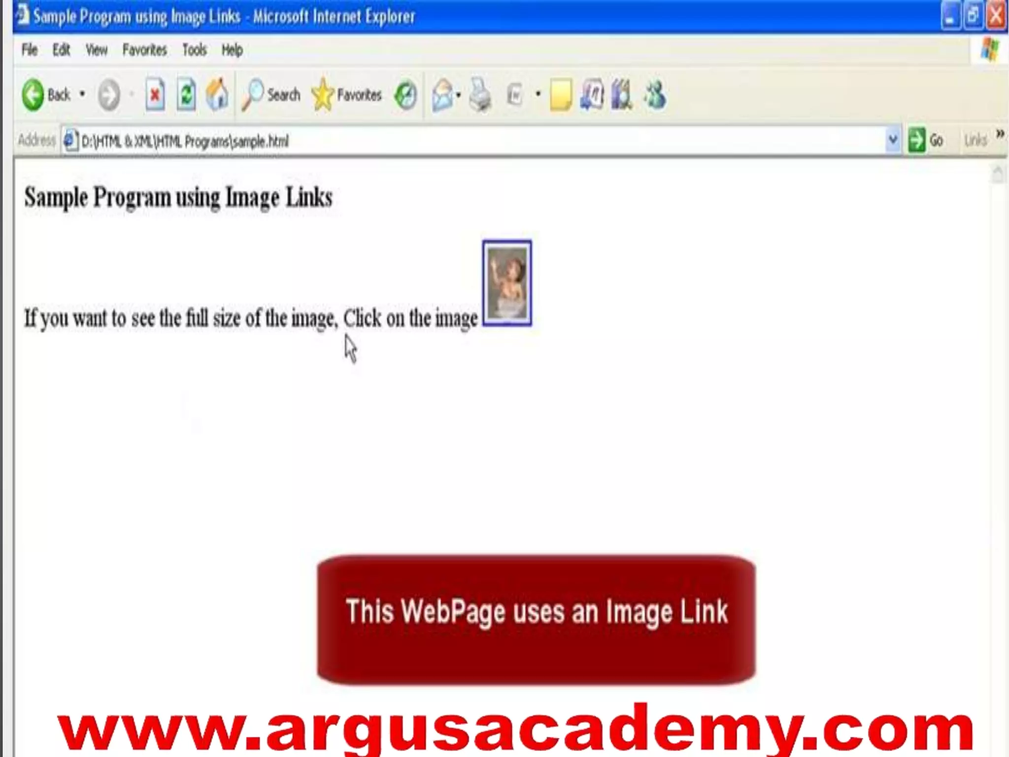 Html creating page link or hyperlink