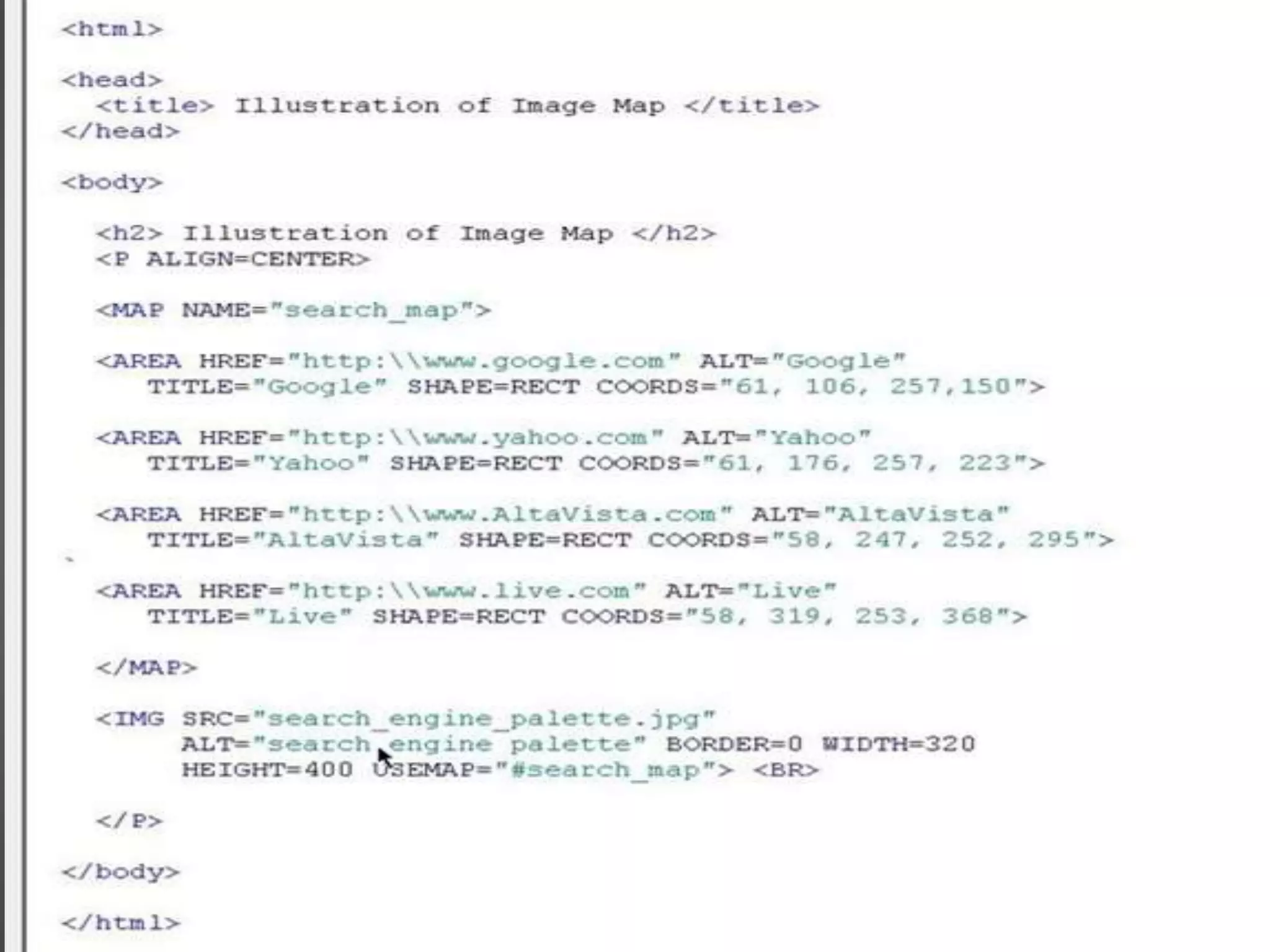 Html creating page link or hyperlink