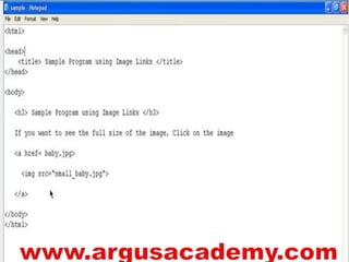Html creating page link or hyperlink
