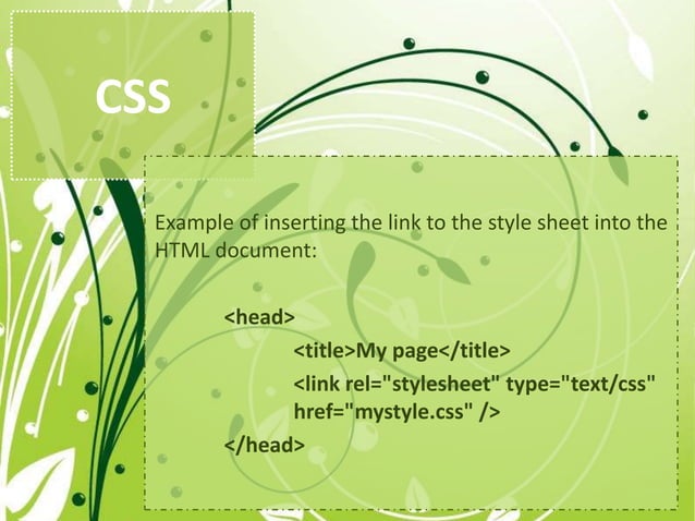 Html, CSS & Web Designing | PPTX