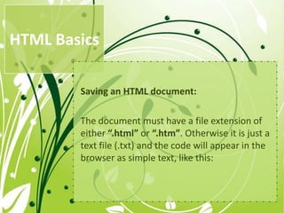 Html, CSS & Web Designing