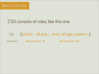 HTML+CSS: how to get started