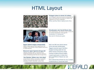 HTML Layout
 