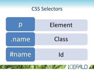 CSS Selectors
 
